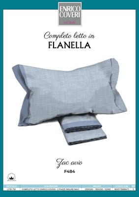 COMPLETO LETTO FLANELLA 2P LF30750 EC 250X300 Tellini S.r.l. Wholesale Clothing